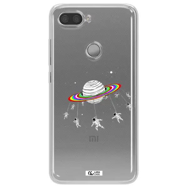 Pluto Rainbow Xiaomi Mi 8 Lite Clear TPU Case