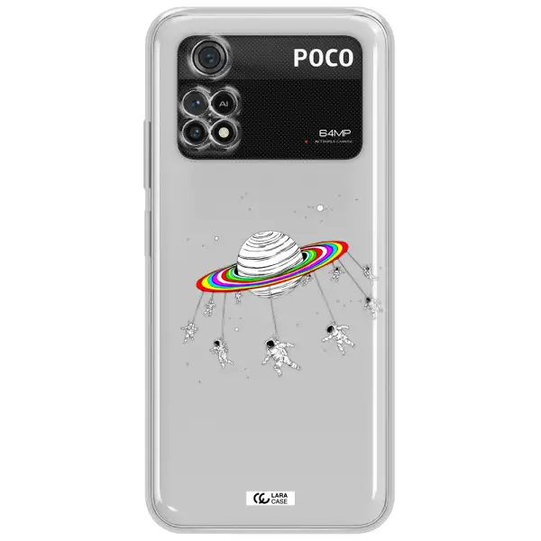 Pluto Rainbow Xiaomi Poco M4 Pro 4G Clear Tpu Case