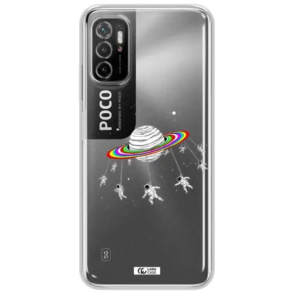 Pluto Rainbow Xiaomi Poco M4 Pro 5G Clear Tpu Case