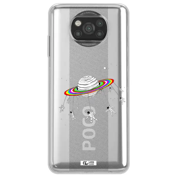 Pluto Rainbow Xiaomi Poco X3 Clear TPU Case