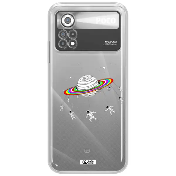 Pluto Rainbow Xiaomi Poco X4 Pro Clear TPU Case