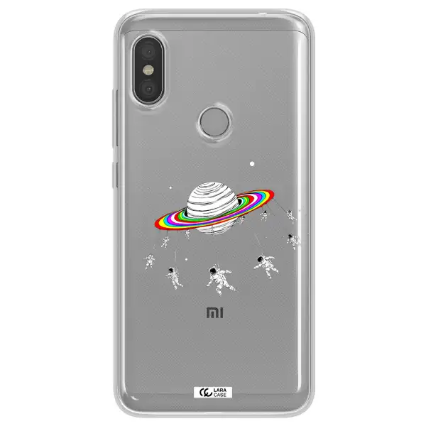 Pluto Rainbow Xiaomi Redmi Note 6 Pro Clear TPU Case