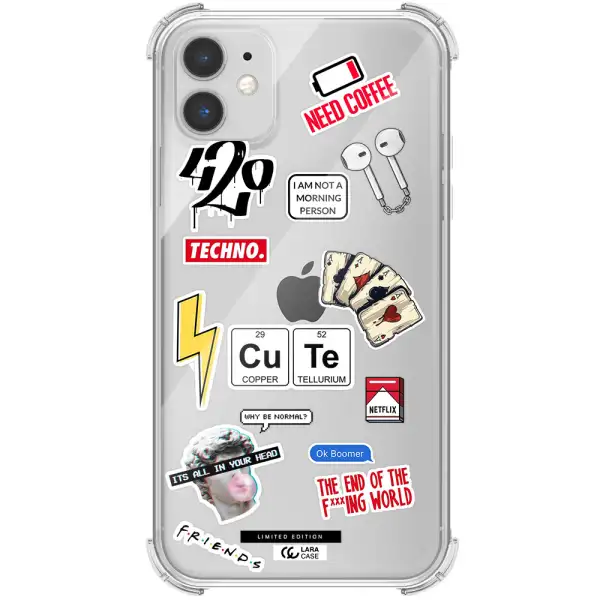 Cute Apple iPhone 11 Clear PC Case