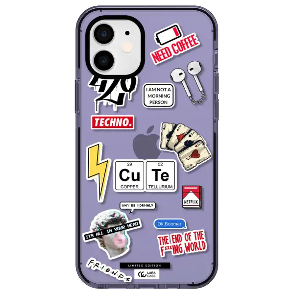 Cute Apple iPhone 11 impact Lilac Case