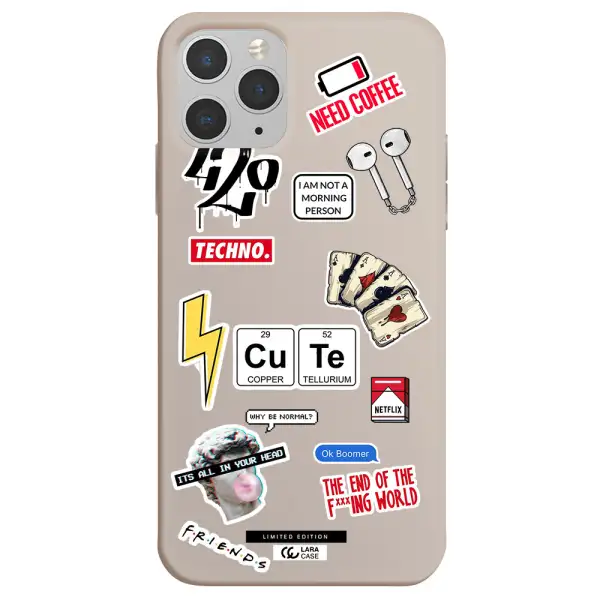 Cute Apple iPhone 11 pro max Silicone Stone Case