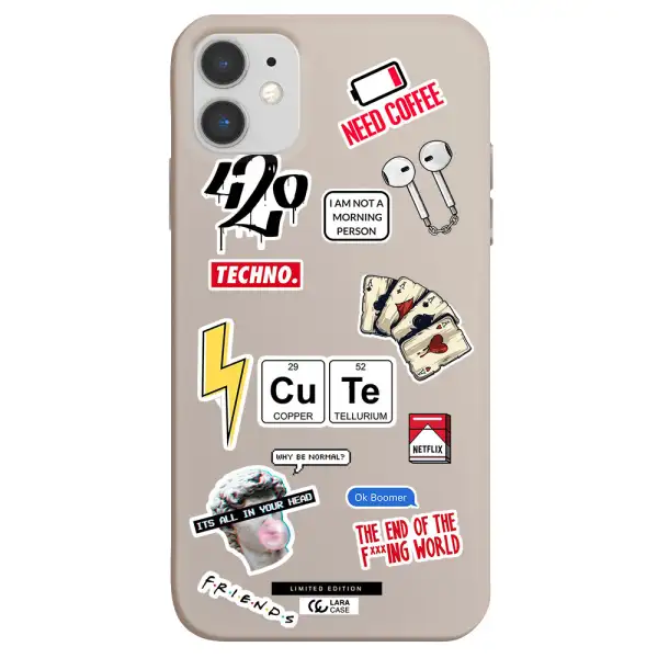 Cute Apple iPhone 11 Silicone Stone Case