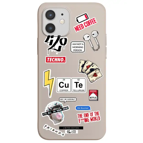 Cute Apple iPhone 12 mini Silicone Stone Case