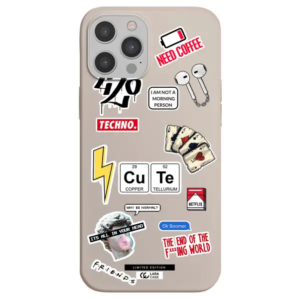 Cute Apple iPhone 12 pro max Silicone Stone Case