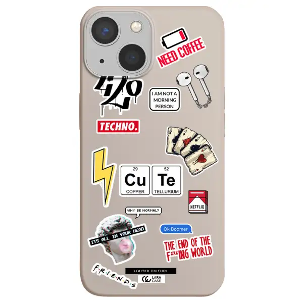 Cute Apple iPhone 13 Silicone Stone Case