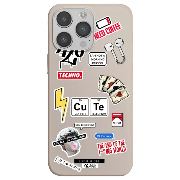 Cute Apple iPhone 14 pro max Silicone Stone Case