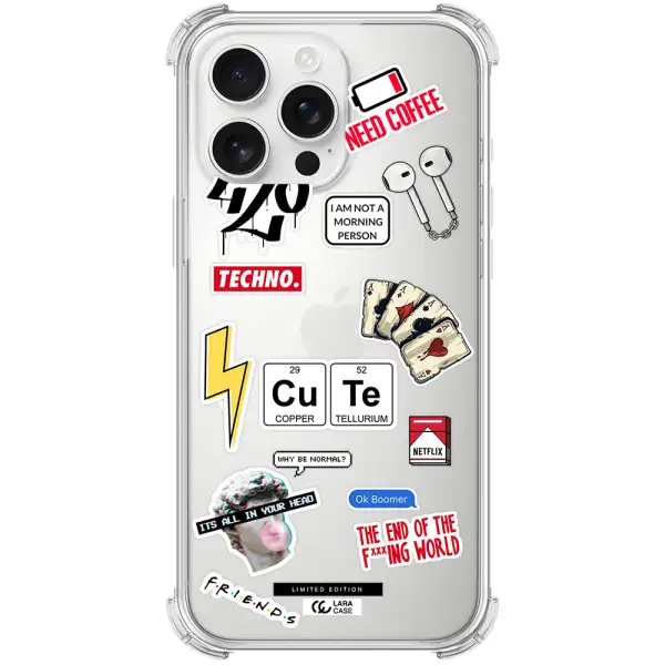 Cute Apple Iphone 16 Pro Max Clear Pc Case