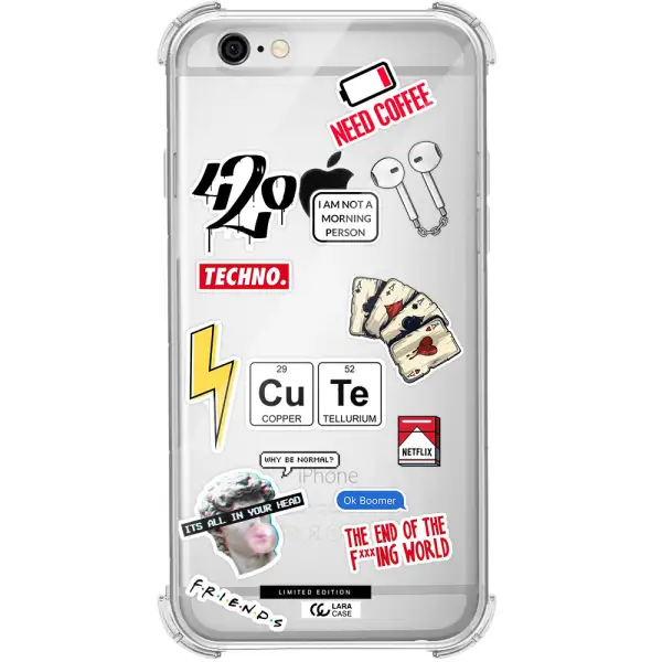 Cute Apple iPhone 6 Clear PC Case
