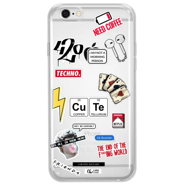 Cute Apple iPhone 6 Clear TPU Case
