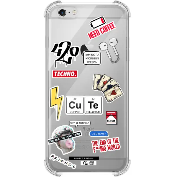 Cute Apple iPhone 6 plus Clear PC Case