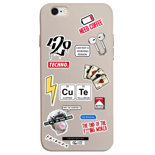Cute Apple iPhone 6 Silicone Stone Case
