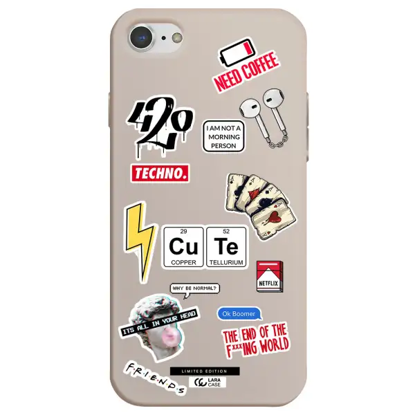 Cute Apple iPhone 7 Silicone Stone Case