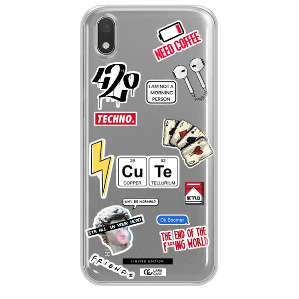 Cute Huawei Honor 8S Clear TPU Case