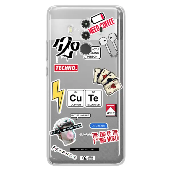 Cute Huawei Mate 10 Clear TPU Case