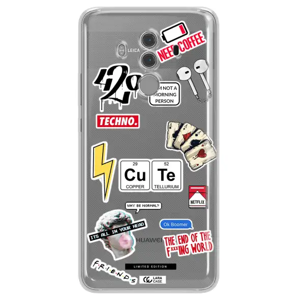 Cute Huawei Mate 10 Pro Clear TPU Case