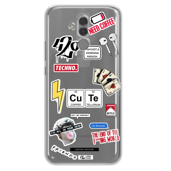 Cute Huawei Mate 20 Lite Clear TPU Case