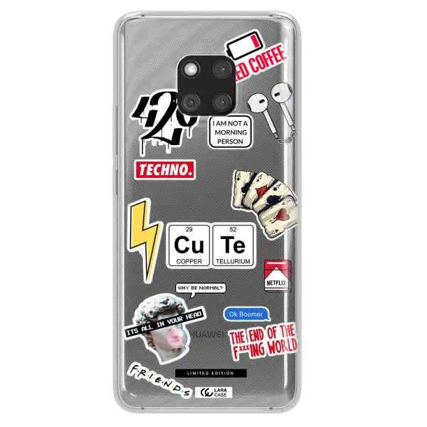 Cute Huawei Mate 20 Pro Clear TPU Case