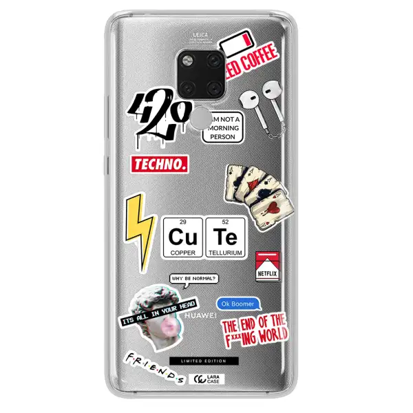 Cute Huawei Mate 20X Clear TPU Case