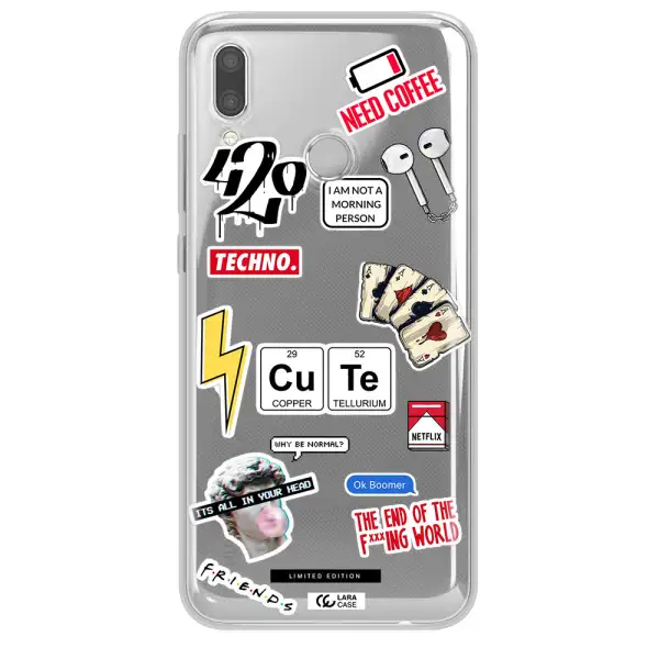 Cute Huawei P Smart 2019 Clear TPU Case
