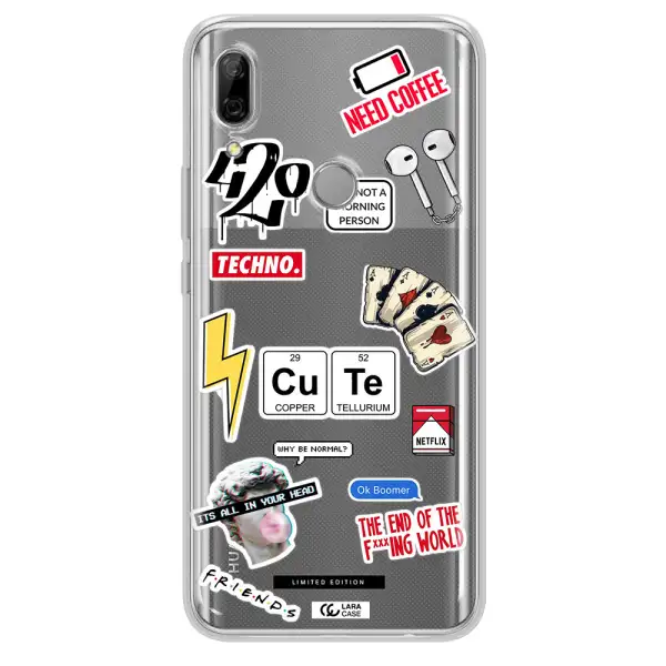 Cute Huawei P Smart Z Clear TPU Case