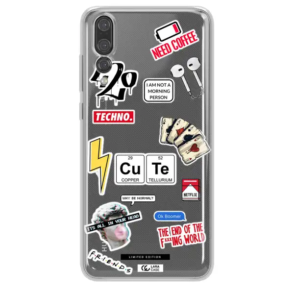 Cute Huawei P20 Pro Clear TPU Case