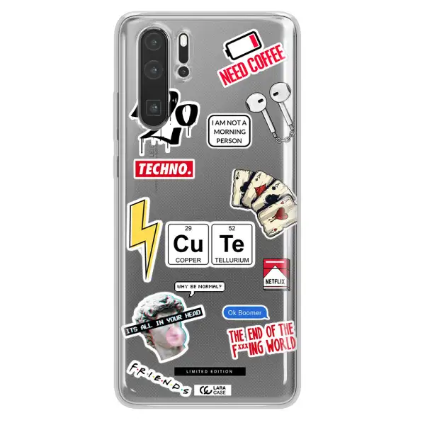 Cute Huawei P30 Pro Clear TPU Case