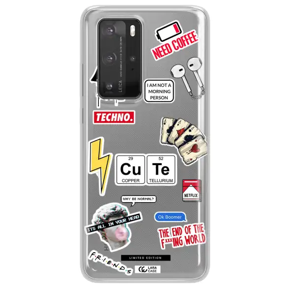 Cute Huawei P40 Pro Clear TPU Case