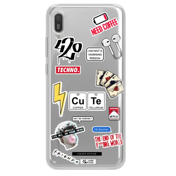 Cute Huawei Y6 Pro 2019 Clear TPU Case
