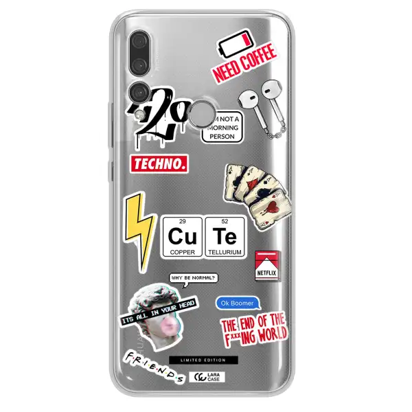 Cute Huawei Y9 Prime 2019 Clear TPU Case