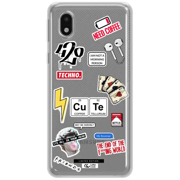 Cute Samsung A01 Core Clear Tpu Case