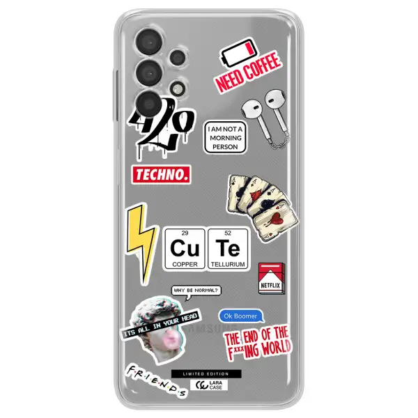 Cute Samsung A32 4G Clear Tpu Case