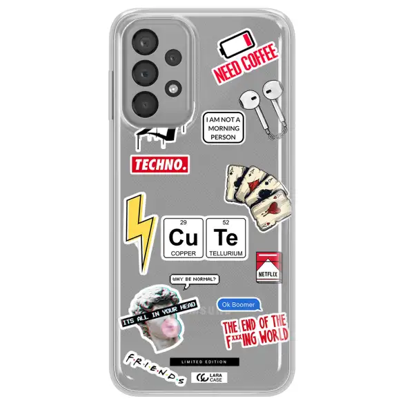 Cute Samsung A33 Clear TPU Case