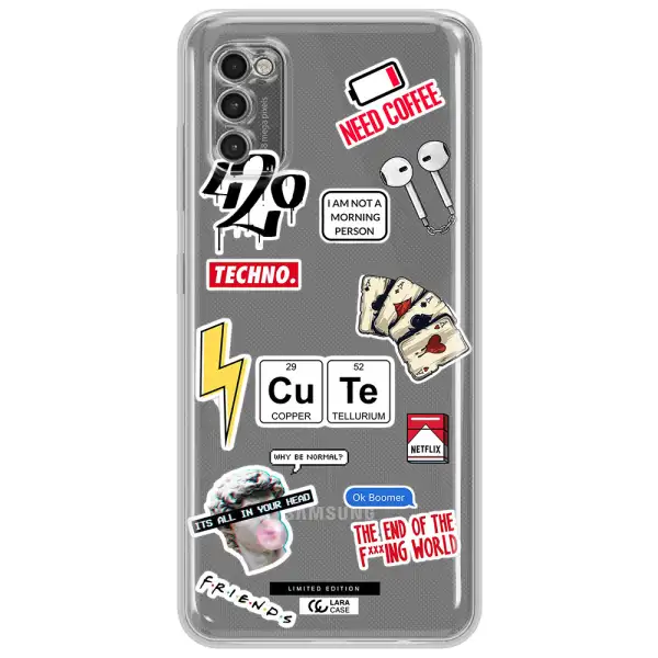 Cute Samsung A41 Clear Tpu Case