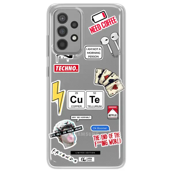 Cute Samsung A52 Clear TPU Case