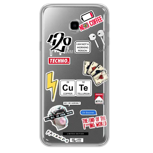 Cute Samsung J4 Plus Clear TPU Case