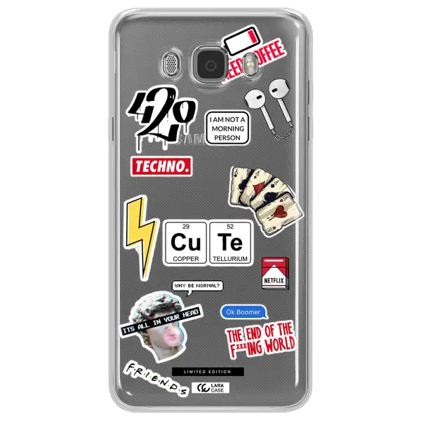 Cute Samsung J7 2016 Clear TPU Case