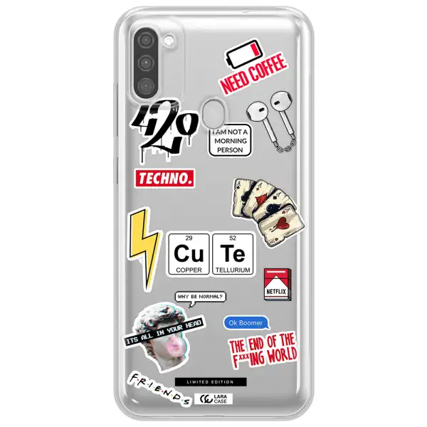 Cute Samsung M11 Clear TPU Case
