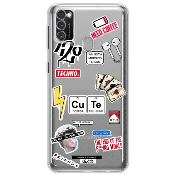 Cute Samsung M30S Clear TPU Case