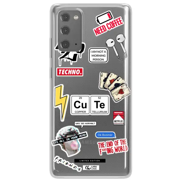 Cute Samsung Note 20 Clear TPU Case