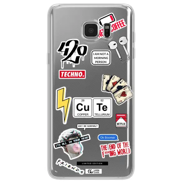 Cute Samsung Note 5 Clear TPU Case