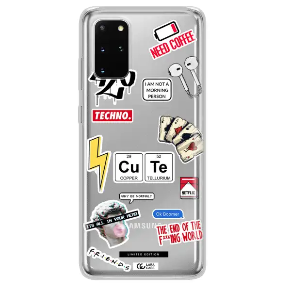 Cute Samsung S 20 Plus Clear TPU Case