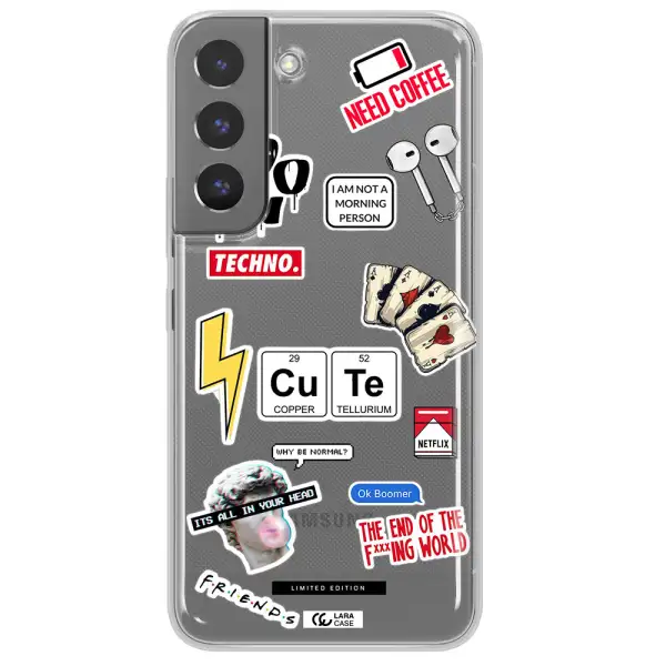 Cute Samsung S 22 Clear TPU Case