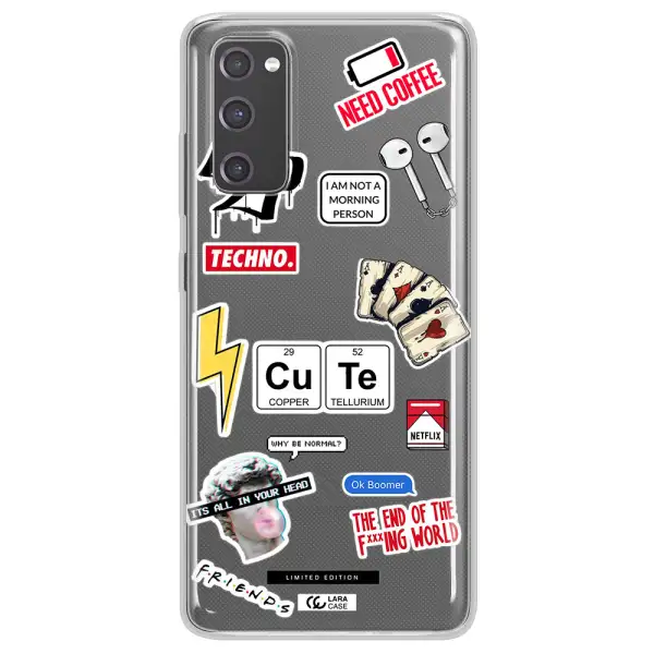 Cute Samsung S20 Fe Clear TPU Case