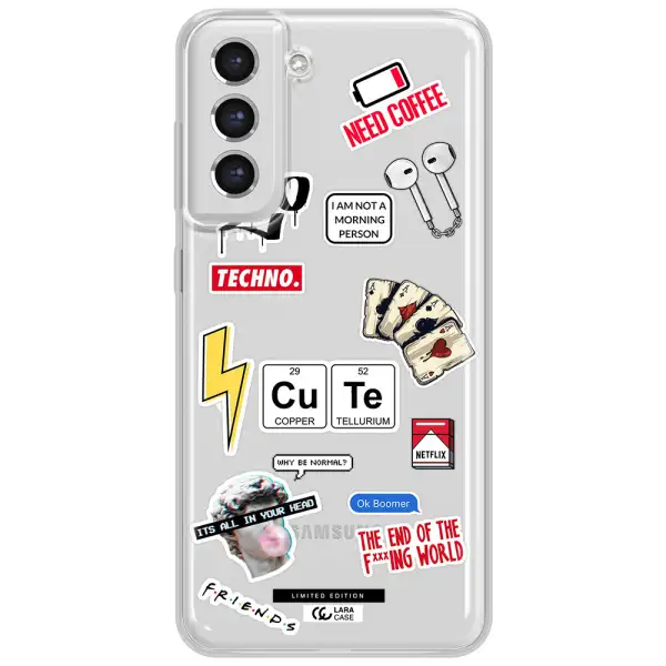 Cute Samsung S21 Fe Clear Tpu Case