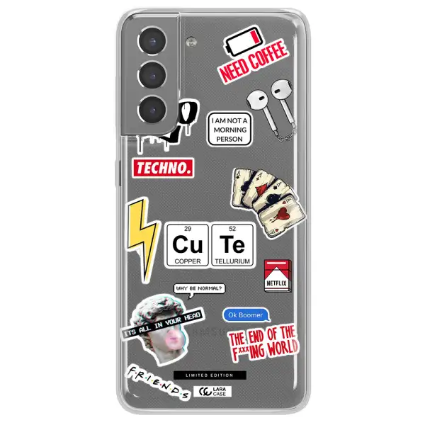 Cute Samsung S21 Plus Clear TPU Case
