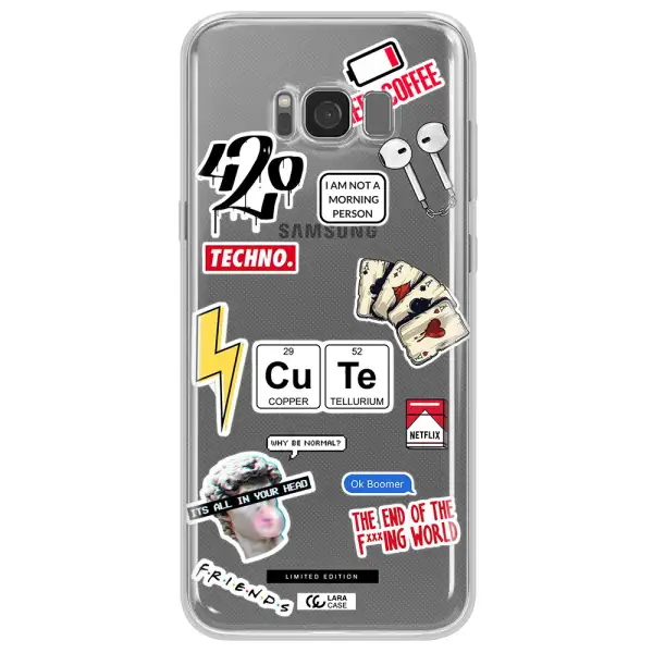 Cute Samsung S8 Clear TPU Case